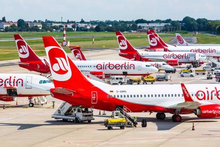 Air Berlin Planes on the Ground